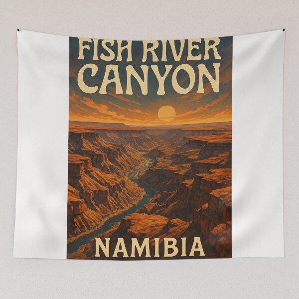 Item preview, Fish River Canyon Sunset View, Namibia designed and sold by Places On Earth.