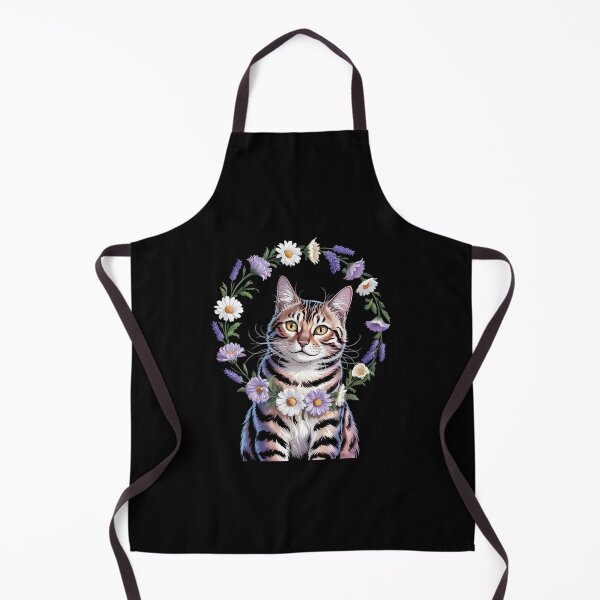 Item preview, Cat Flowers Floral Cute Kitten Aesthetic Cat Lovers Garden designed and sold by RoyTill0Art.