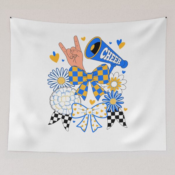 Item preview, Blue Gold Cheer Football Game Day designed and sold by Elenasriveras.