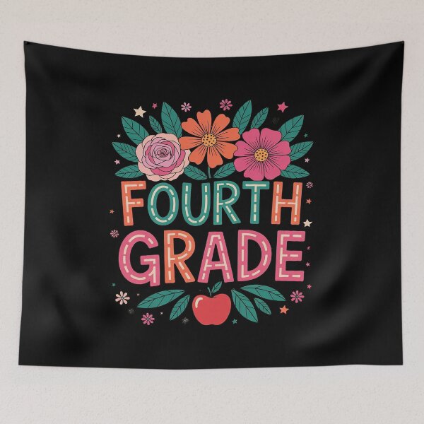 Item preview, 4th Grade Teacher Student Wildflower Back To School Floral  designed and sold by RsFilsingerArt.