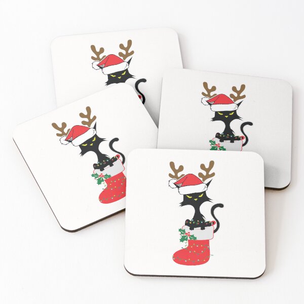 Item preview, Christmas Cat Lover Santa Hat Stocking designed and sold by MissEvanBailey.