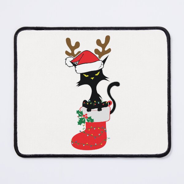 Item preview, Christmas Cat Lover Santa Hat Stocking designed and sold by MissEvanBailey.