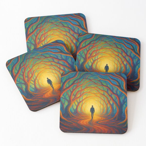 Item preview, Path of light through a forest of colors designed and sold by Sigtrix.
