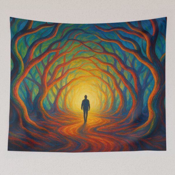 Item preview, Path of light through a forest of colors designed and sold by Sigtrix.