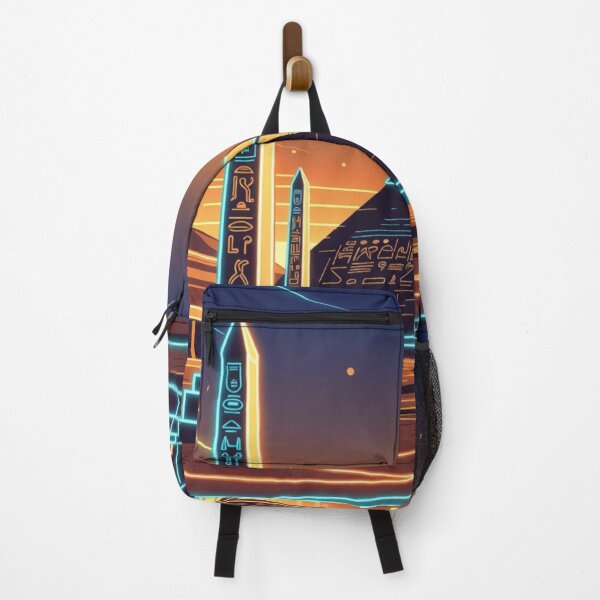Item preview, Synthwave Desert Night: Neon Obelisk Scene designed and sold by Stickerna.