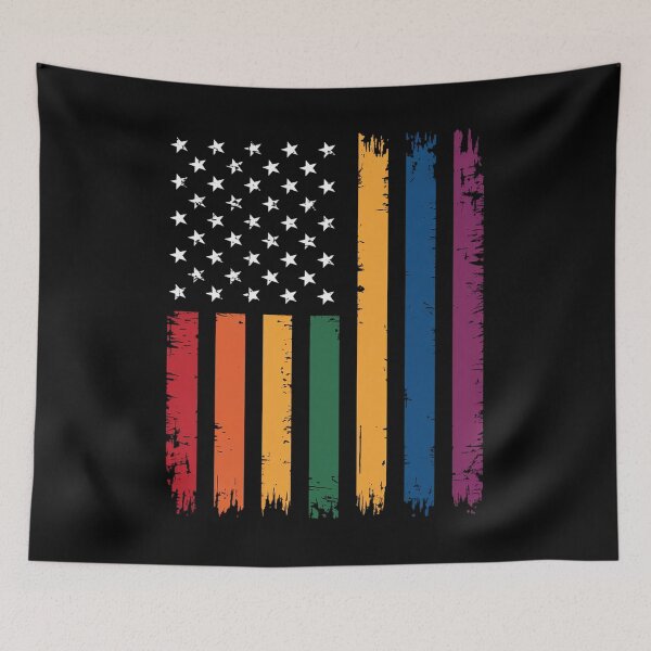 Item preview, American Rainbow Flag LGBT Pride  designed and sold by repconomArt.