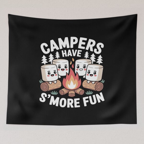 Item preview, Campers Have S'more Fun Campfire Smores Marshmallow Camping  designed and sold by VerseFarm.