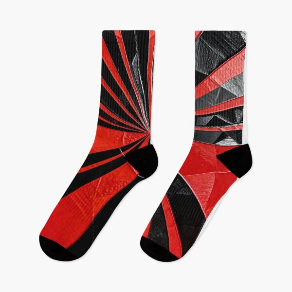 Item preview, Abstract starburst patterns in bold red and black designed and sold by SuperAIstar.