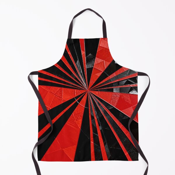 Item preview, Abstract starburst patterns in bold red and black designed and sold by SuperAIstar.