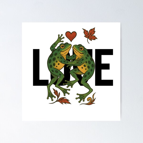 Item preview, frog couple designed and sold by Chris-graphics-art.