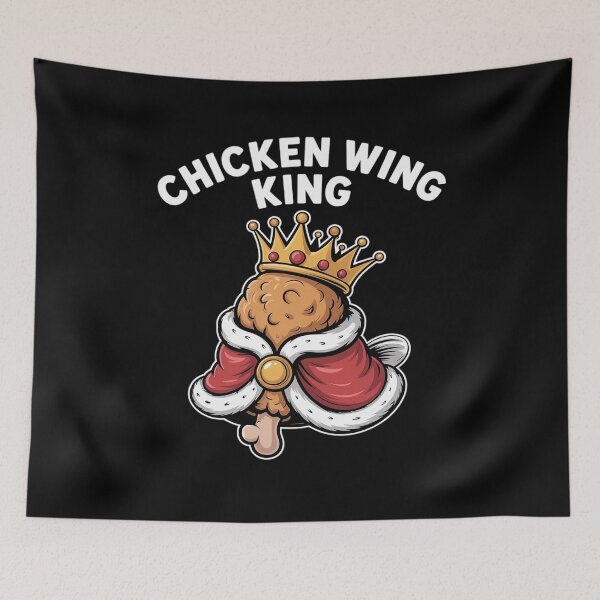 Item preview, Chicken Wing King BBQ Chicken Wing Graphi designed and sold by repconomArt.