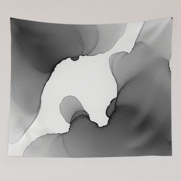 Item preview, Monochrome Ink Currents designed and sold by Kaleidoscope Print.