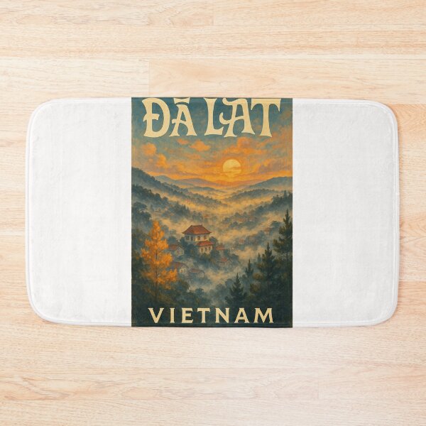 Item preview, Morning Mist over Da Lat, Central Highlands, Vietnam designed and sold by Places On Earth.