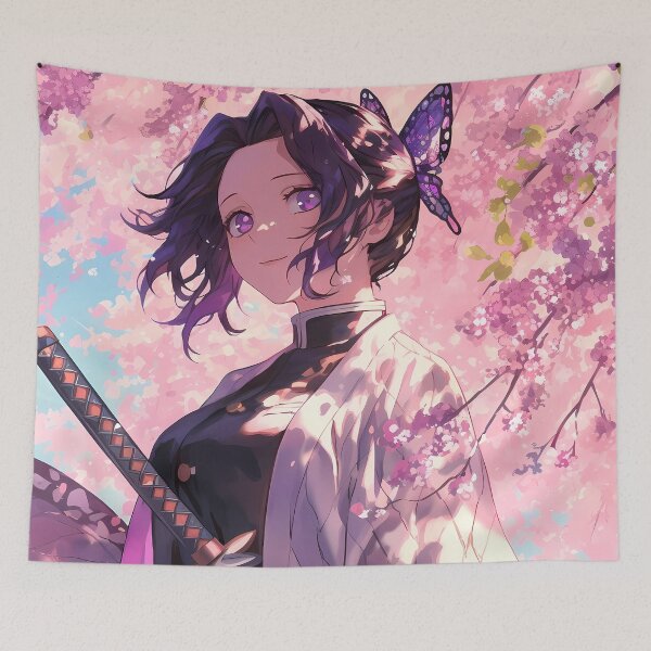 Item preview, Shinobu Kocho Blossoms and Sword Serenity Demon Slayer Anime designed and sold by HumbertoValveno.