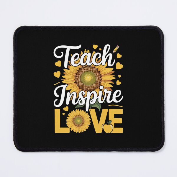 Item preview, Back to School Teach Love And Inspire Teacher Sunflower Men Women Girls Kids designed and sold by RsFilsingerArt.