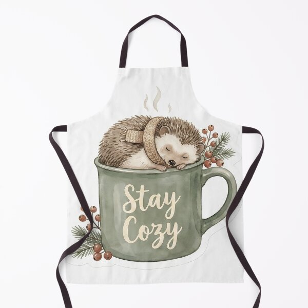Item preview, Cozy Winter Hedgehog in Mug | Hygge Slow Living Aesthetic designed and sold by StickyGuys.