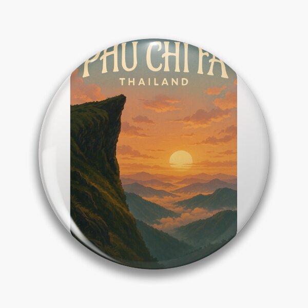 Item preview,  Golden Sunset at Phu Chi Fa – Chiang Rai’s Majestic Mountain Lookout designed and sold by Places On Earth.