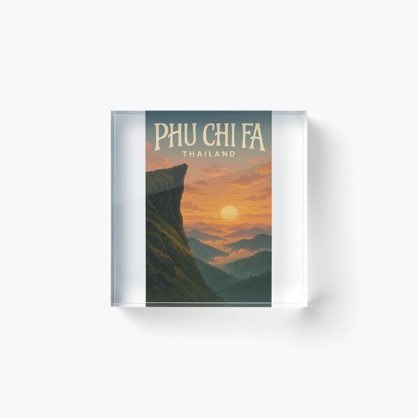 Item preview,  Golden Sunset at Phu Chi Fa – Chiang Rai’s Majestic Mountain Lookout designed and sold by Places On Earth.