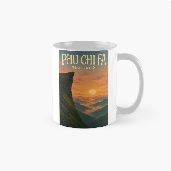 Item preview,  Golden Sunset at Phu Chi Fa – Chiang Rai’s Majestic Mountain Lookout designed and sold by Places On Earth.