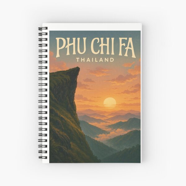 Item preview,  Golden Sunset at Phu Chi Fa – Chiang Rai’s Majestic Mountain Lookout designed and sold by Places On Earth.