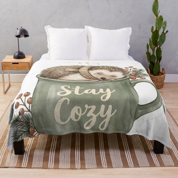 Item preview, Cozy Winter Hedgehog in Mug | Hygge Slow Living Aesthetic designed and sold by StickyGuys.