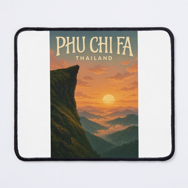 Item preview, Golden Sunset at Phu Chi Fa – Chiang Rai’s Majestic Mountain Lookout designed and sold by Places On Earth.