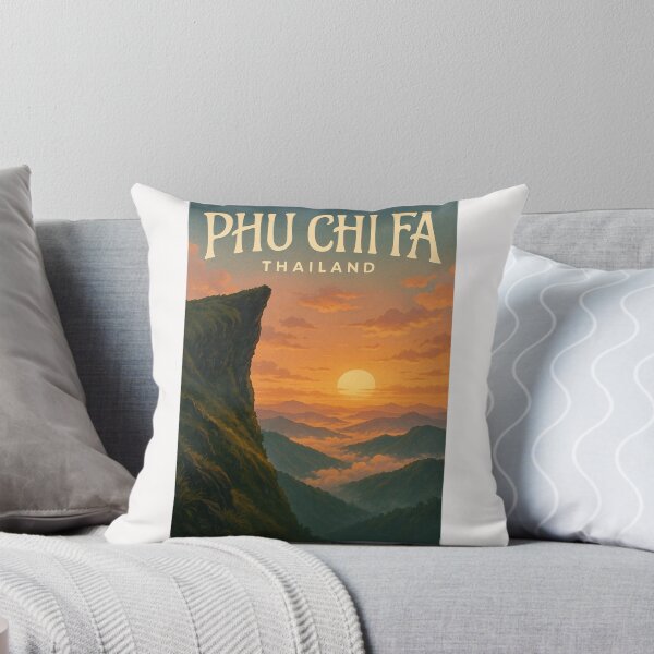 Item preview,  Golden Sunset at Phu Chi Fa – Chiang Rai’s Majestic Mountain Lookout designed and sold by Places On Earth.