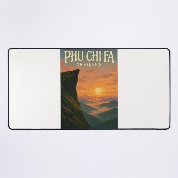 Item preview, Golden Sunset at Phu Chi Fa – Chiang Rai’s Majestic Mountain Lookout designed and sold by Places On Earth.