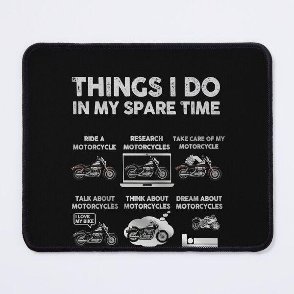 Item preview, Funny Motorcycle T-Shirt: Things I Do In My Spare Time Biker, Sportbike Enthusiast Gift designed and sold by THREE LITTLE BEANS.