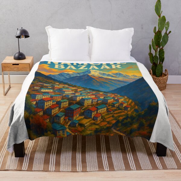 Item preview,  Colorful Namche Bazaar Nestled in the Himalayas – Gateway to Everest designed and sold by Places On Earth.