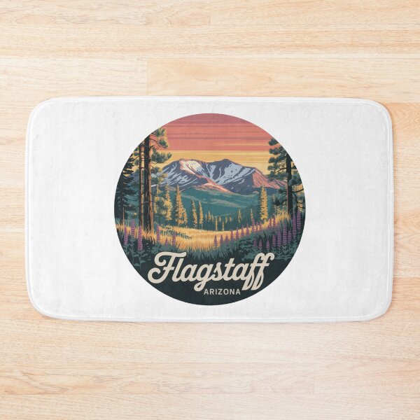 Item preview, Flagstaff Arizona Sunset - Mountain Landscape with Pines and Wildflowers designed and sold by CircinusStore.