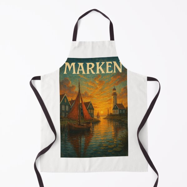 Item preview, Golden Hour in Marken with Sailboats and Historic Lighthouse – North Holland designed and sold by Places On Earth.