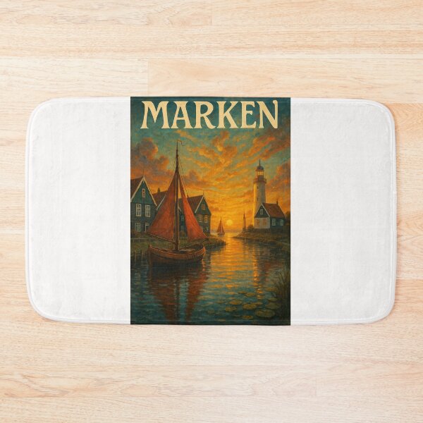 Item preview,  Golden Hour in Marken with Sailboats and Historic Lighthouse – North Holland designed and sold by Places On Earth.