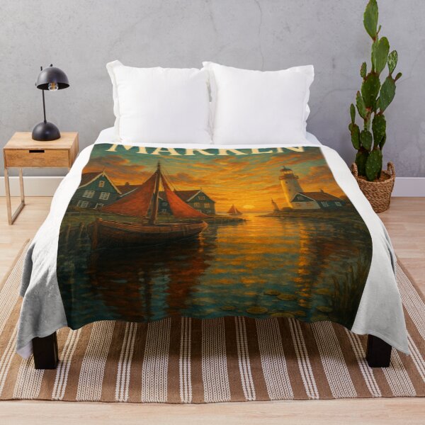 Item preview,  Golden Hour in Marken with Sailboats and Historic Lighthouse – North Holland designed and sold by Places On Earth.