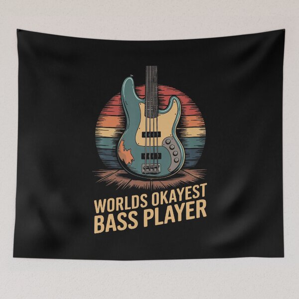 Item preview, Worlds Okayest Bass Player Bassist And Bass Guitar Player designed and sold by DianaEsther1.