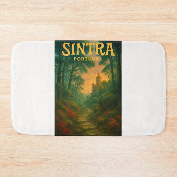 Item preview, Sintra Forest with Castle Tower – Portugal designed and sold by Places On Earth.