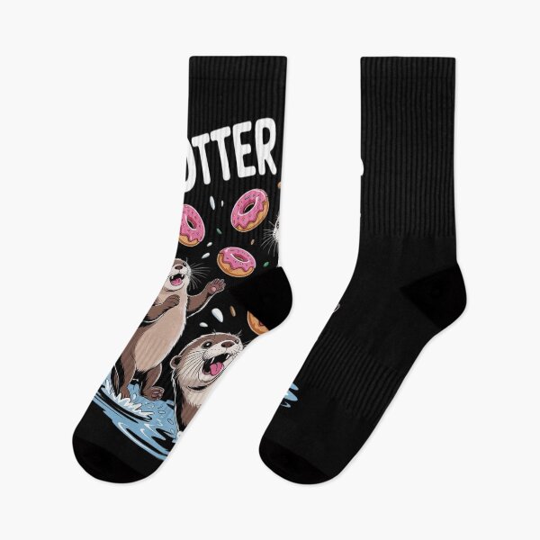 Item preview, Otter Chaos Funny Bagel Fighting Sea Otters Pun Animal Lover designed and sold by repconomArt.