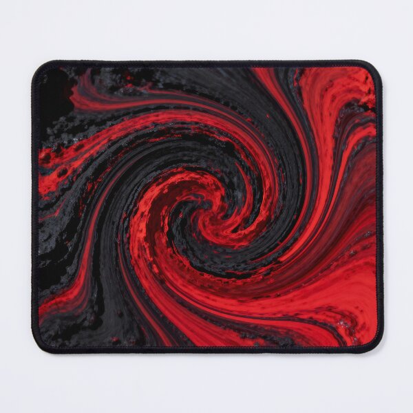 Item preview, Swirling Abstract Patterns in Bold Red and Black designed and sold by SuperAIstar.