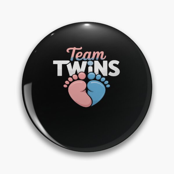 Item preview, Team Twins Quote for a Gender Reveal Twin Mom and Twin Dad designed and sold by namibambam.