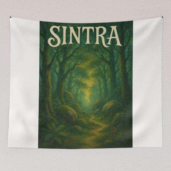 Item preview, Dense Green Forest Path in Sintra – Portugal designed and sold by Places On Earth.