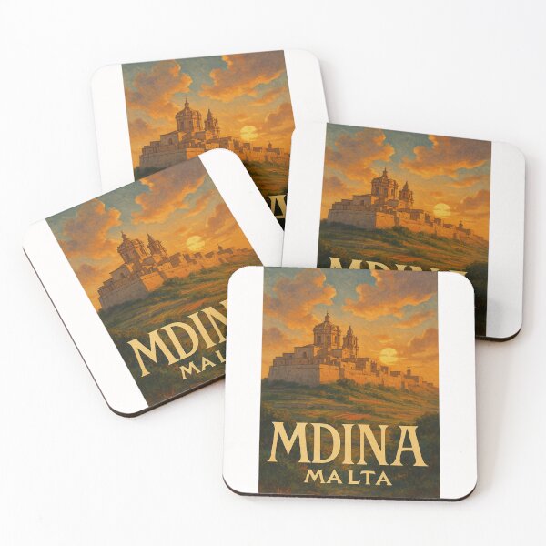 Item preview, Mdina Sunset Fortress View – Malta designed and sold by Places On Earth.