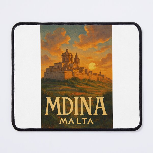 Item preview, Mdina Sunset Fortress View – Malta designed and sold by Places On Earth.