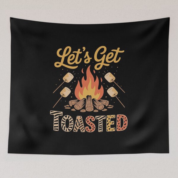 Item preview, Camping Campfire Marshmallow Let's Get Toasted  designed and sold by VerseFarm.