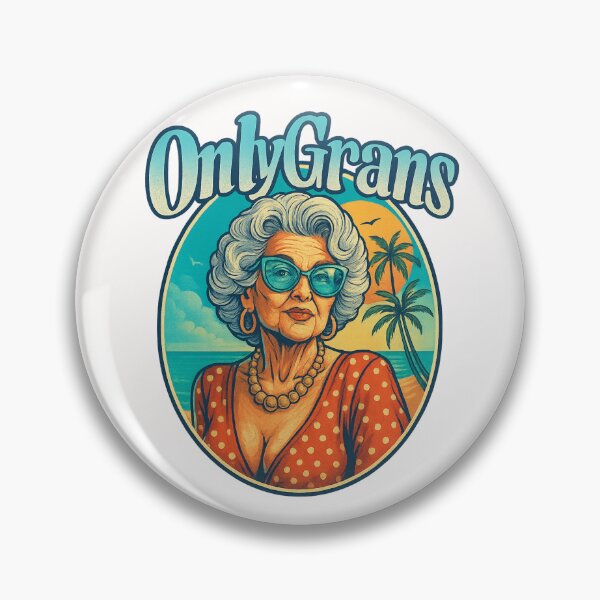 Item preview, OnlyGrans Iconic Glamour – Retro Beach Queen in Polka Dots designed and sold by Places On Earth.