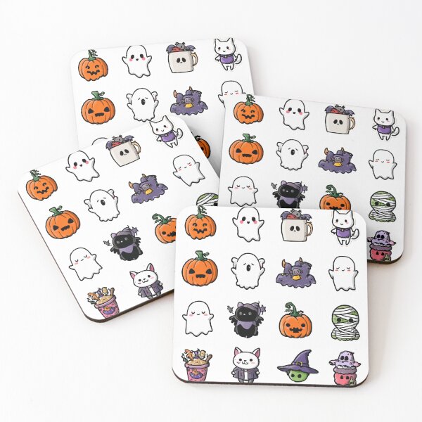 Item preview, Cute Creepy Halloween Elements – Spooky Kawaii Patterns designed and sold by Hussar08.