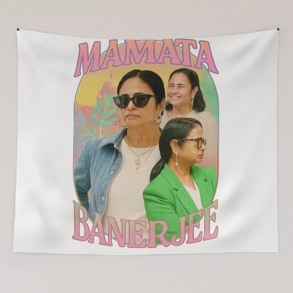 Item preview, Mamata Banerjee Retro Power Poster – Political Icon in Style designed and sold by Places On Earth.