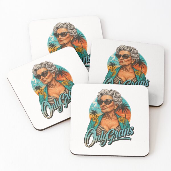 Item preview, OnlyGrans Sunset Rebel – Smoking Diva with Vintage Flair designed and sold by Places On Earth.