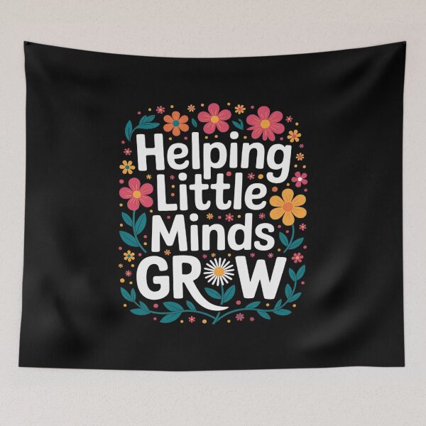 Item preview, Back to School Teacher Kids Helping Little Minds Grow4  designed and sold by RsFilsingerArt.