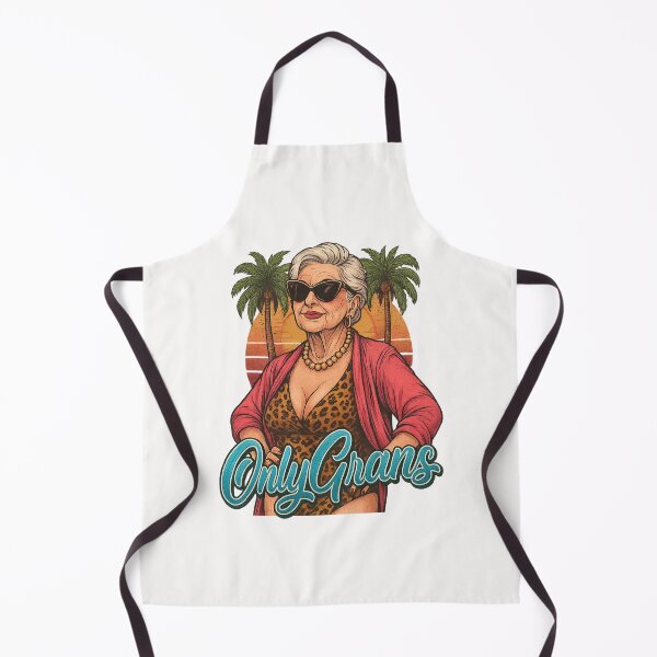 Item preview, OnlyGrans Fierce Fashion – Leopard Print & Palm Trees designed and sold by Places On Earth.