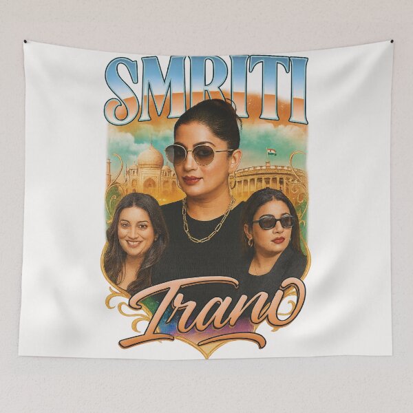 Item preview, Smriti Irani Bootleg Poster – Bollywood to Parliament Queen designed and sold by Places On Earth.